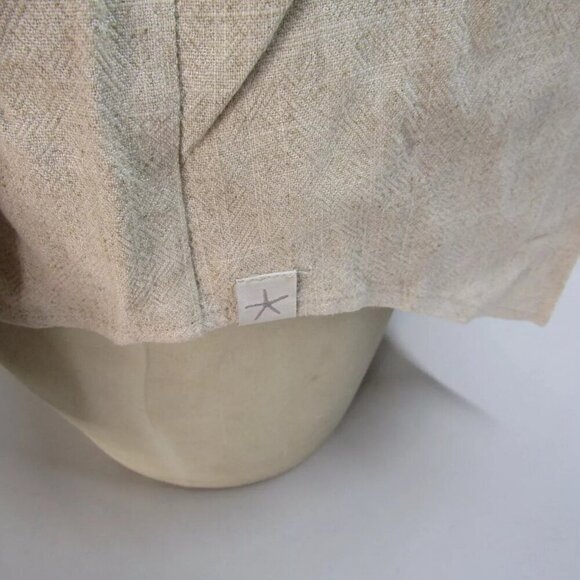 NEW BAREFOOT DREAMS Spring 2025 Womens Linen Blend Long Sleeve Blouse Size S - Picture 7 of 12